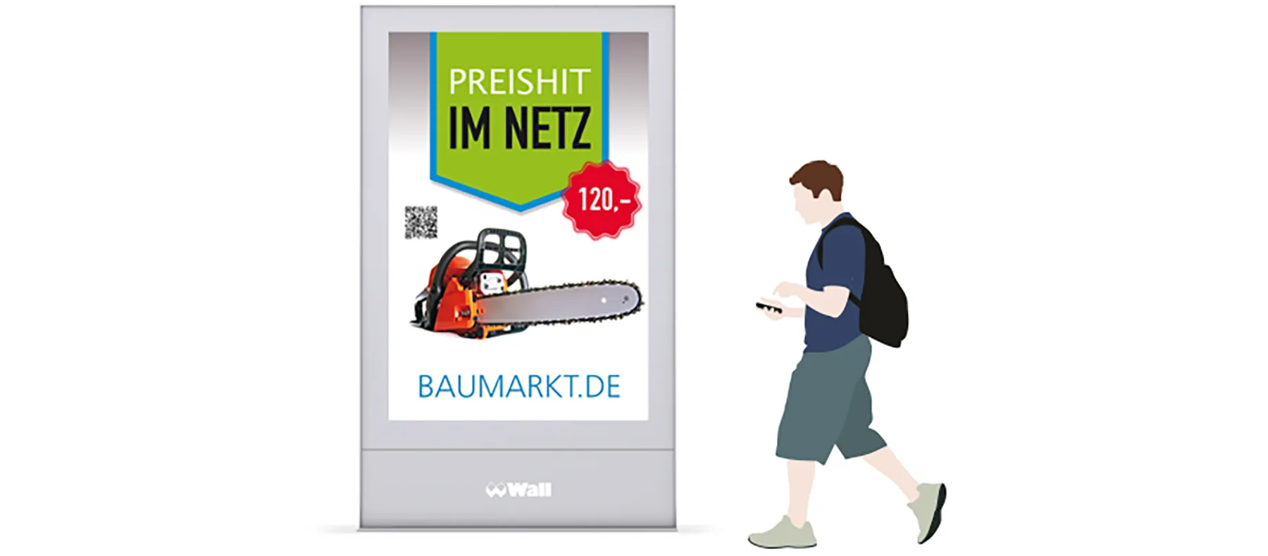 Plakatgestaltungsregel mit Beispiel für den Call-To-Action.