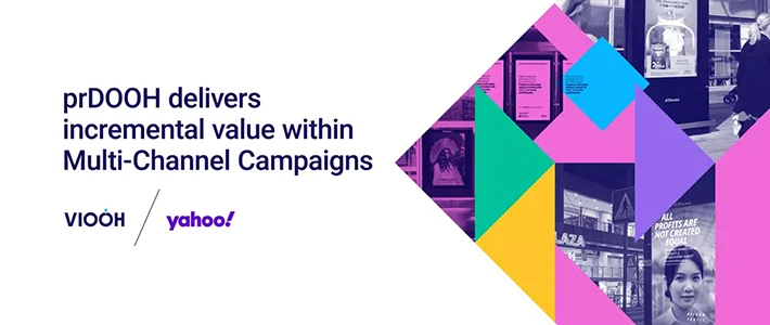 Cover eines Whitepapers von VIOO und YAHOO zur inkrementellen Reichweitensteigerung durch Programmatic DOOH.