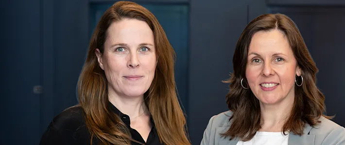 Portrait von Nina Reicke, Head of Media Solutions (links) und Anika Stasch, Director Agency Partnerships (rechts)
